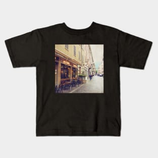 Italy sightseeing trip photography from city scape Milano Bergamo Lecco Kids T-Shirt